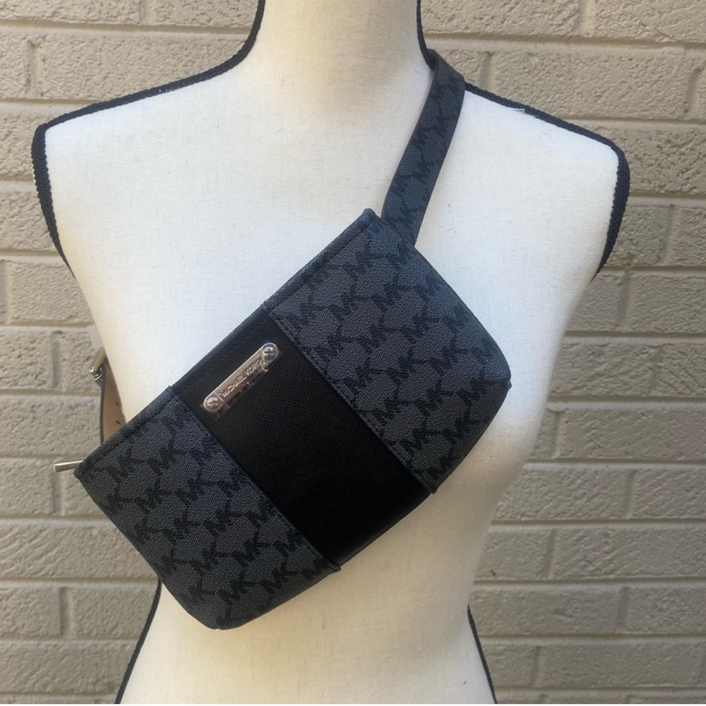 Michael Kors Monogram Black and Gray Bag